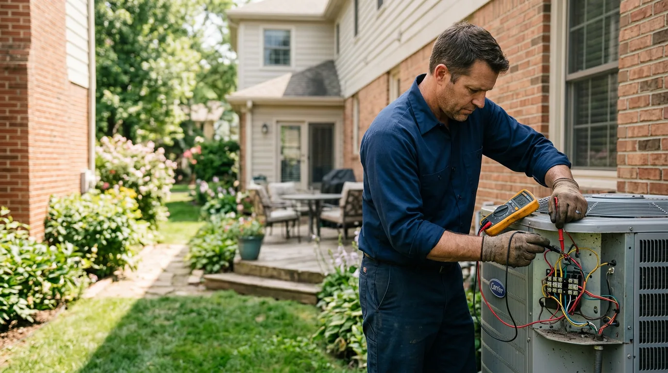 HVAC technician working near Mount Sidney, VA